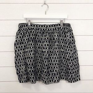 Ann Taylor LOFT Elastic Waist Skirt - Navy Blue